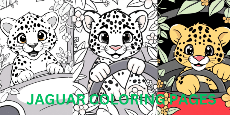 JAGUAR COLORING PAGES