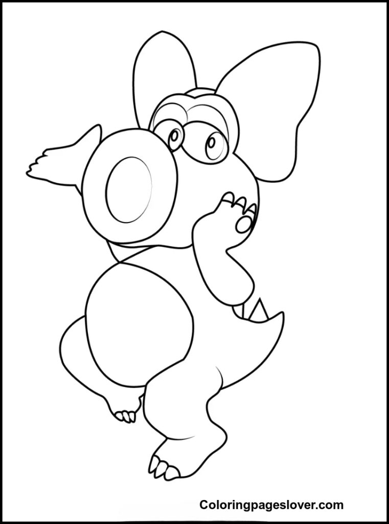 Birdo Coloring Pages 