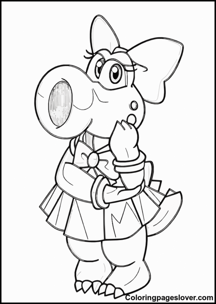 Birdo Coloring Pages 