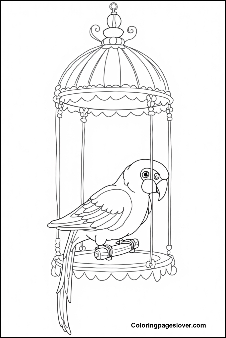 Parrot Coloring Pages 