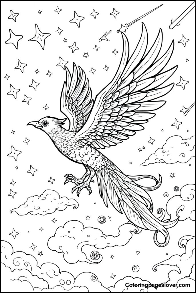 Phoenix Coloring Pages 