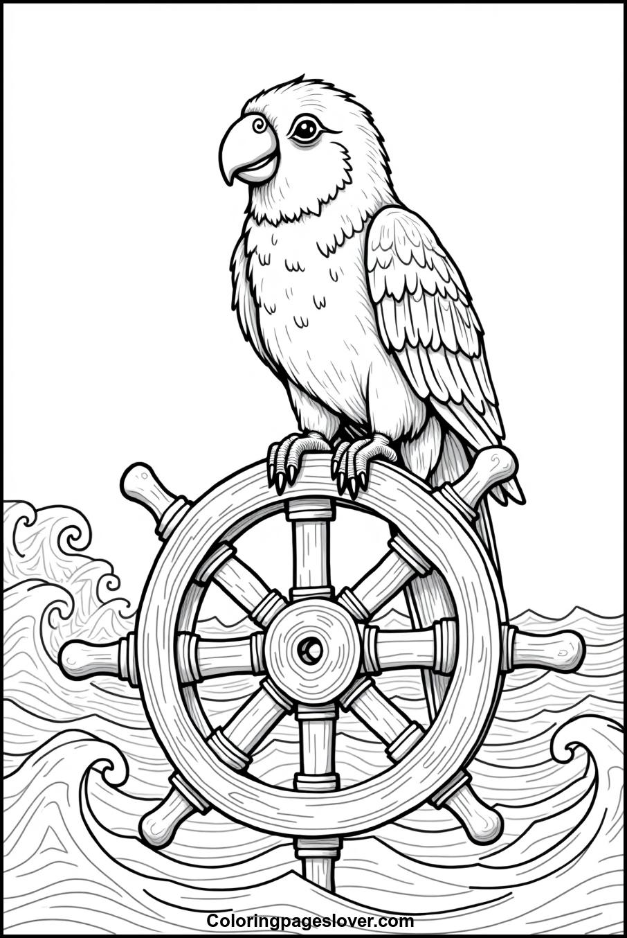 Parrot Coloring Pages 