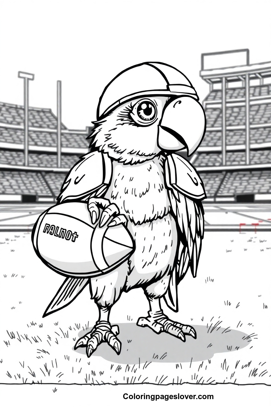 Parrot Coloring Pages 