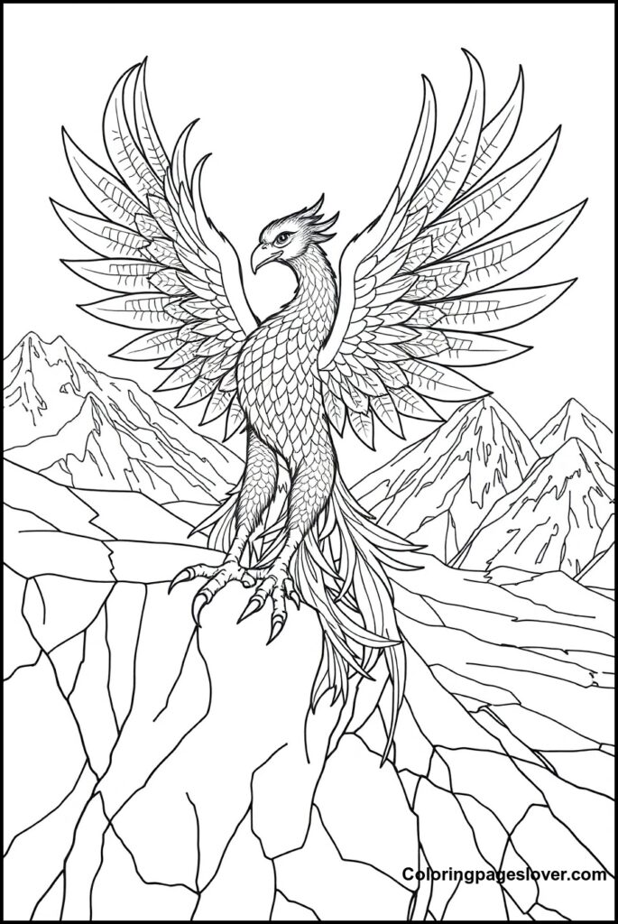 Phoenix Coloring Pages 
