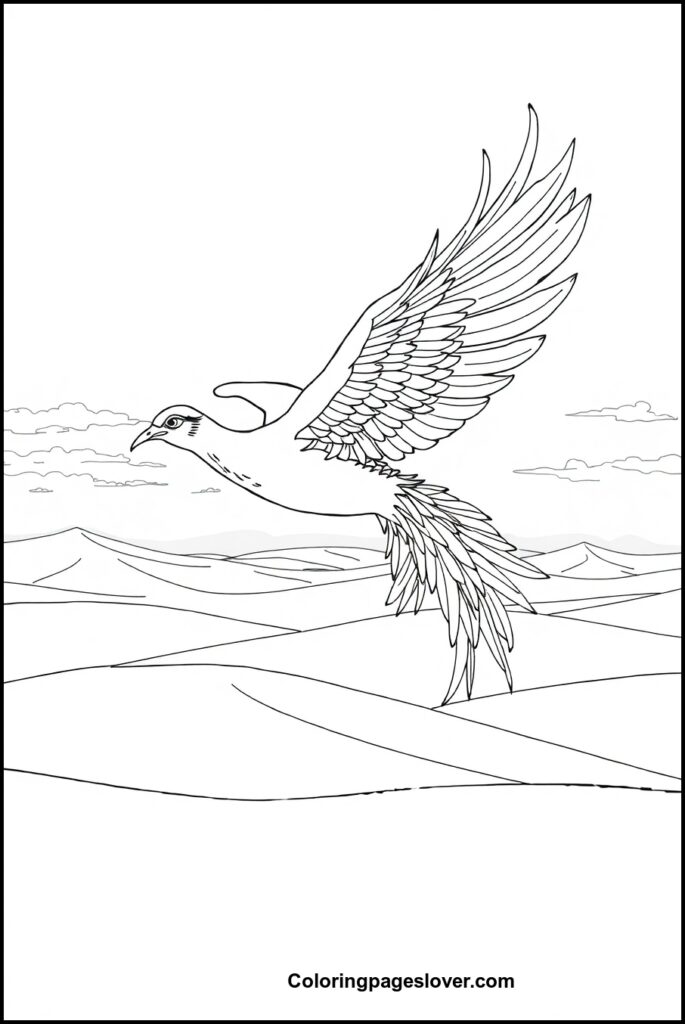 Phoenix Coloring Pages 