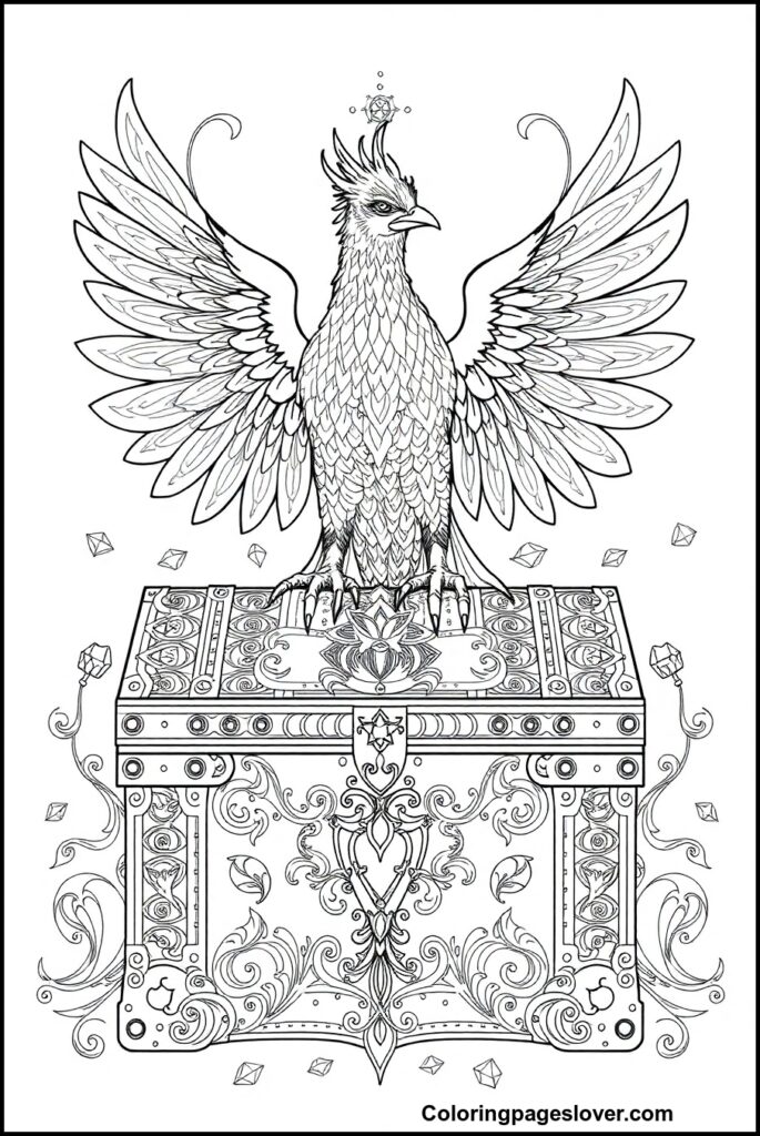 Phoenix Coloring Pages 