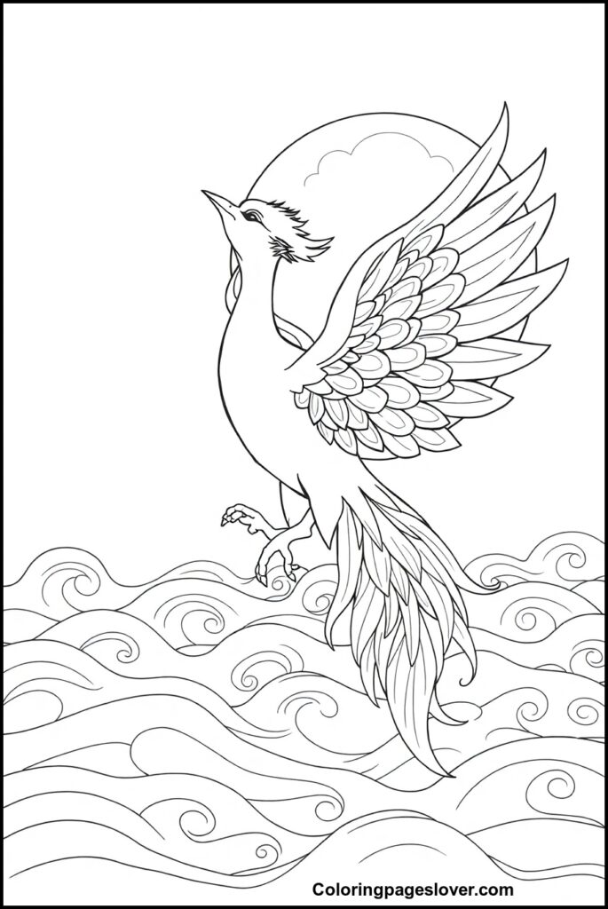 Phoenix Coloring Pages 