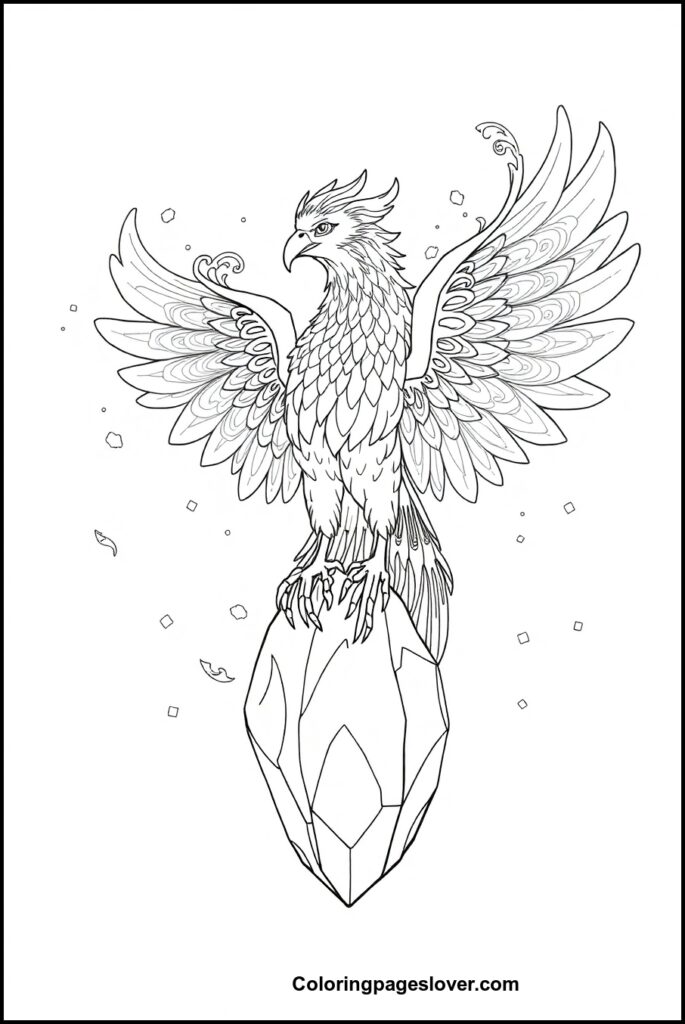 Phoenix Coloring Pages 