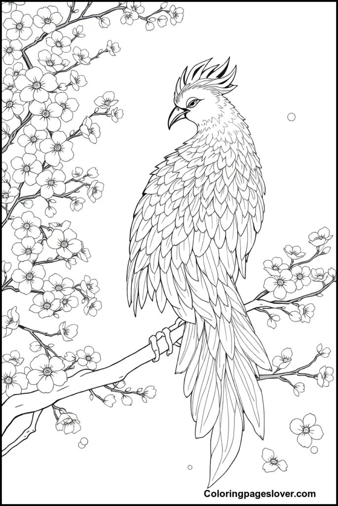 Phoenix Coloring Pages 