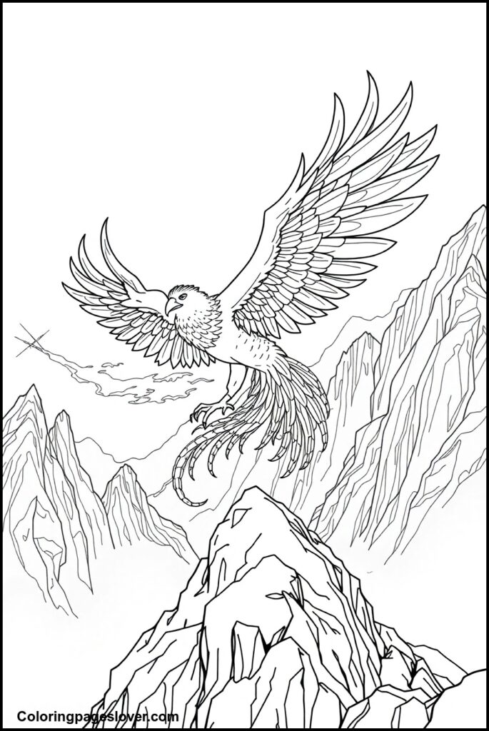 Phoenix Coloring Pages 