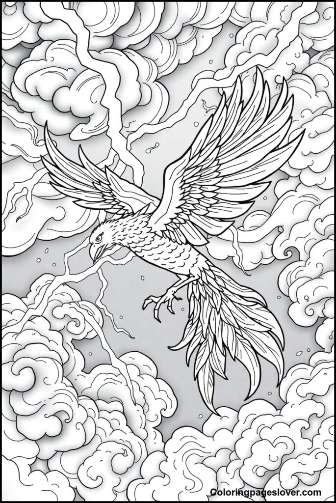 Phoenix Coloring Pages 