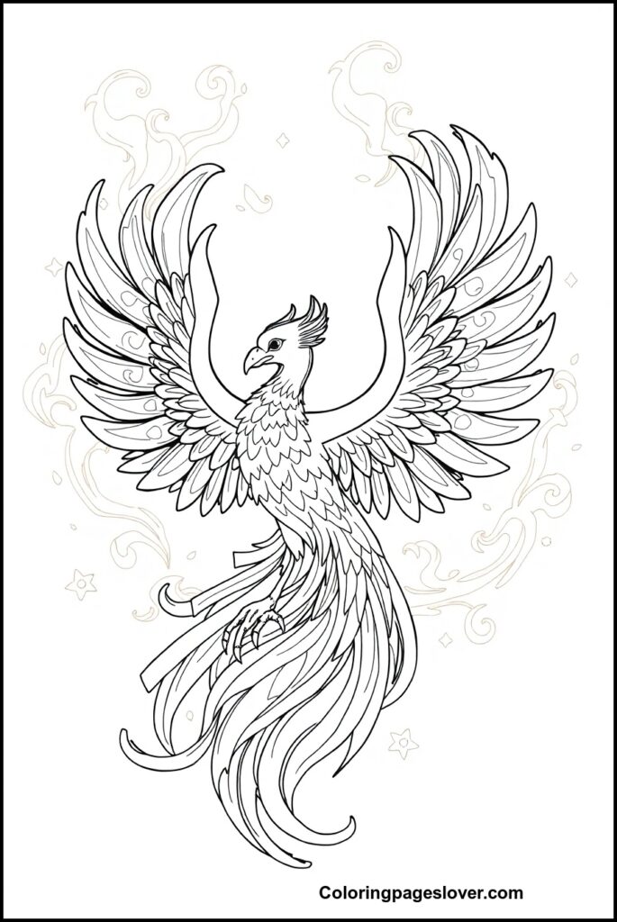 Phoenix Coloring Pages 