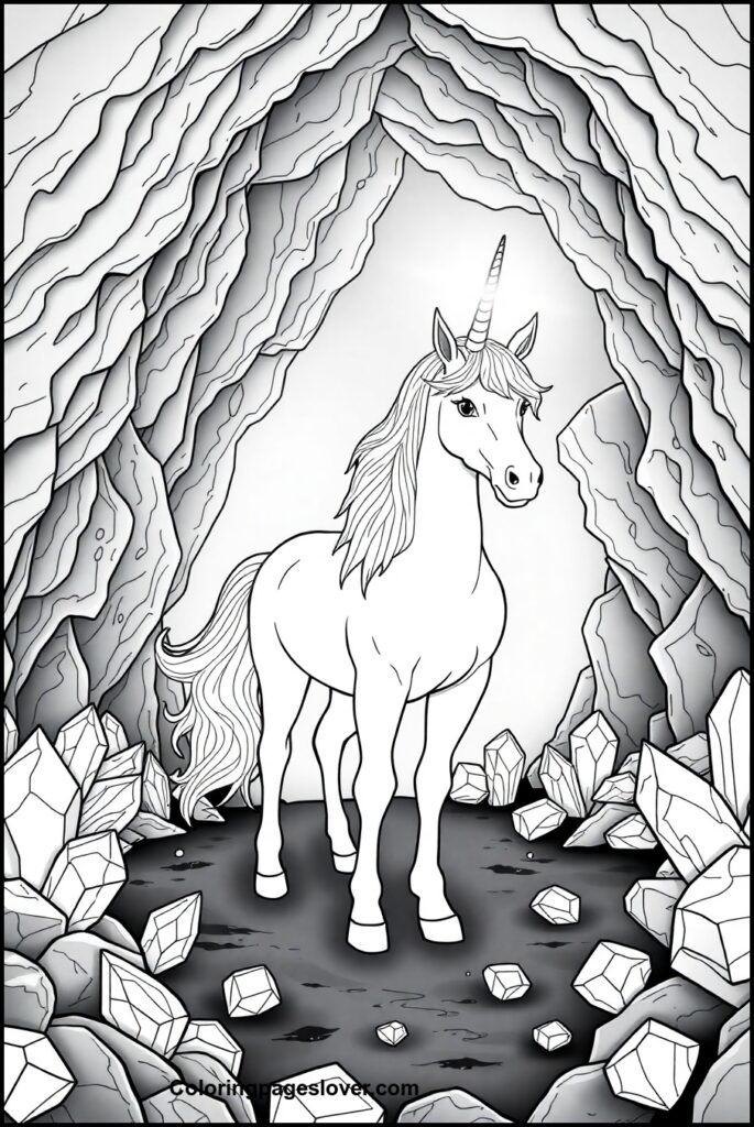 Unicorn Coloring Pages 
