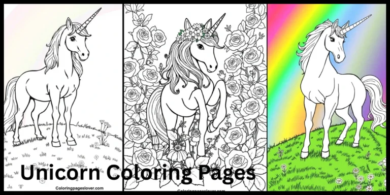 Unicorn Coloring Pages