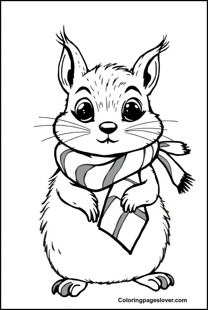 Squirrel Coloring Pages