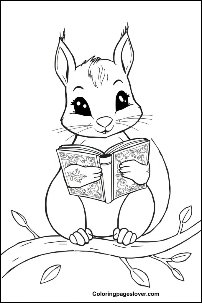 Squirrel Coloring Pages