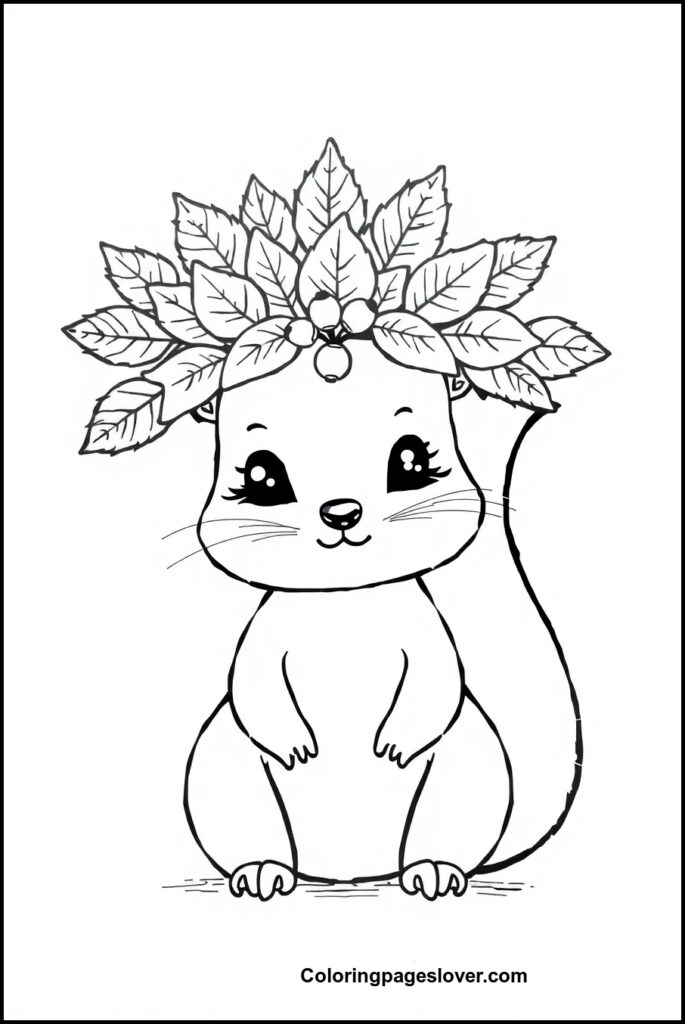 Squirrel Coloring Pages