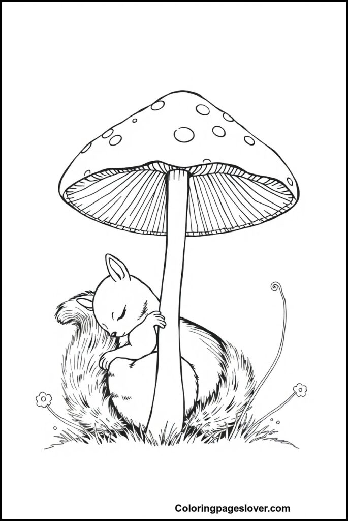Squirrel Coloring Pages