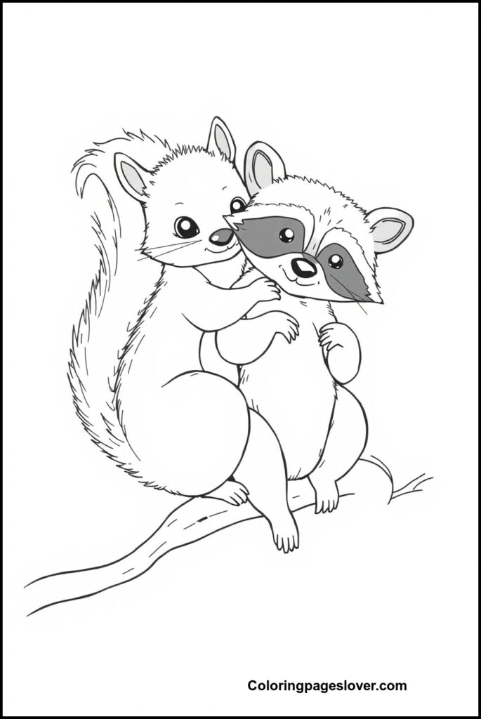 Squirrel Coloring Pages