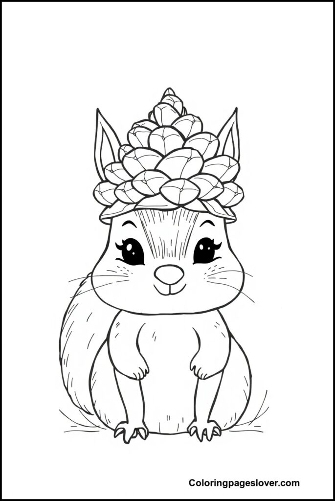 Squirrel Coloring Pages