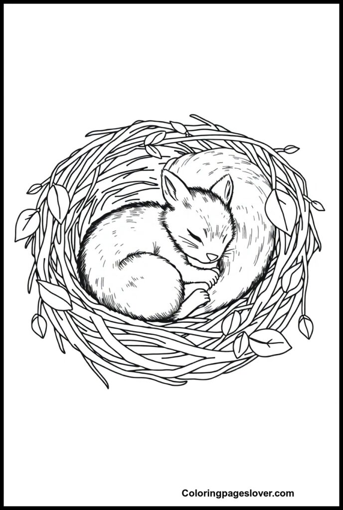 Squirrel Coloring Pages