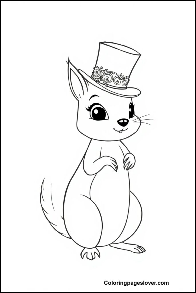 Squirrel Coloring Pages