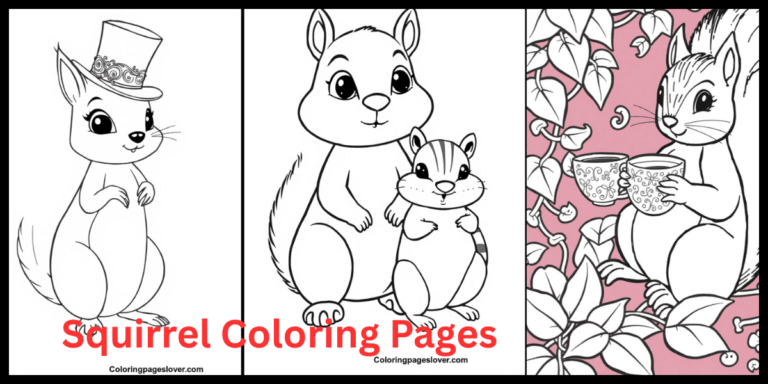 Squirrel Coloring Pages