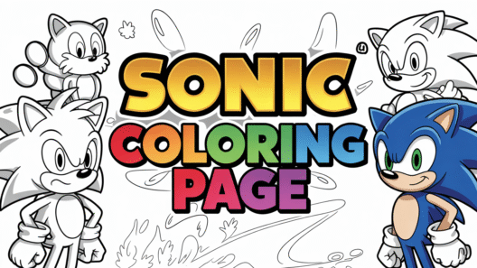 Sonic Coloring Pages