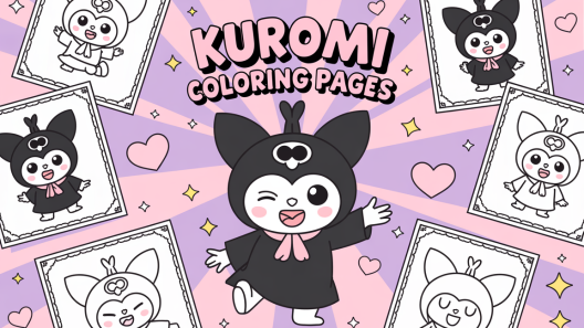 kuromi coloring pages